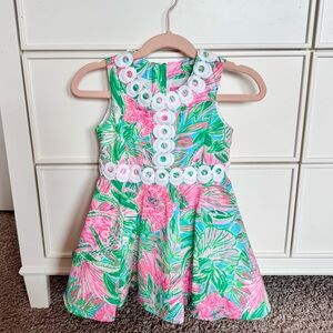 Lilly Pulitzer toddler girl Idala tropical Dress 2T!